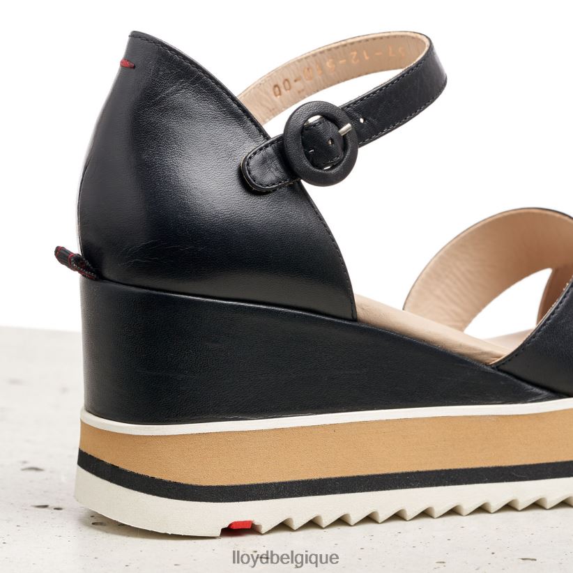 LLOYD sandale compensée femmes noir 4Z6Z661208 chaussures