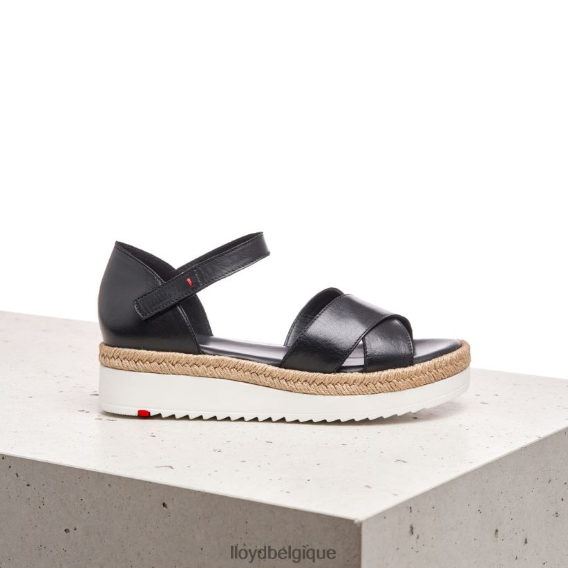 LLOYD sandale compensée femmes noir 4Z6Z661242 chaussures