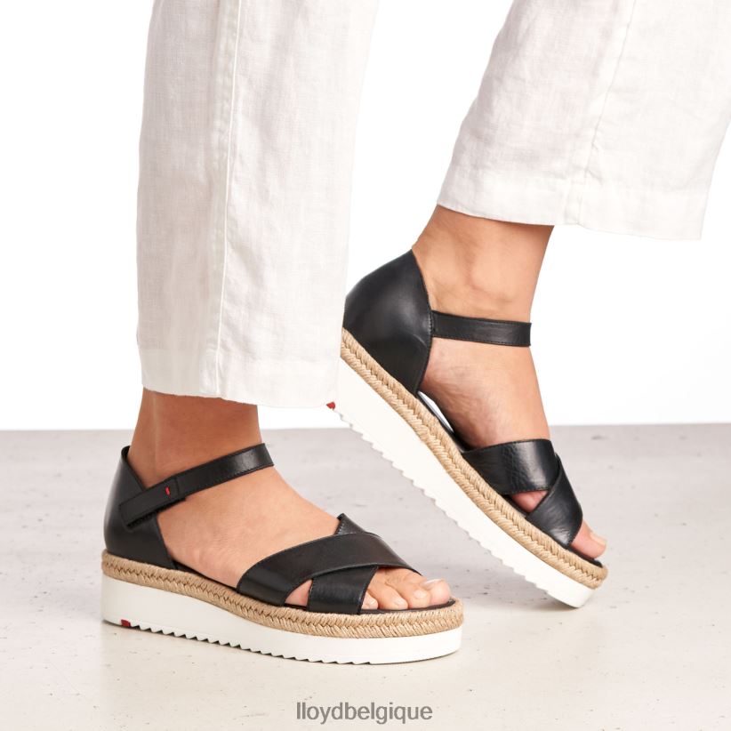 LLOYD sandale compensée femmes noir 4Z6Z661242 chaussures
