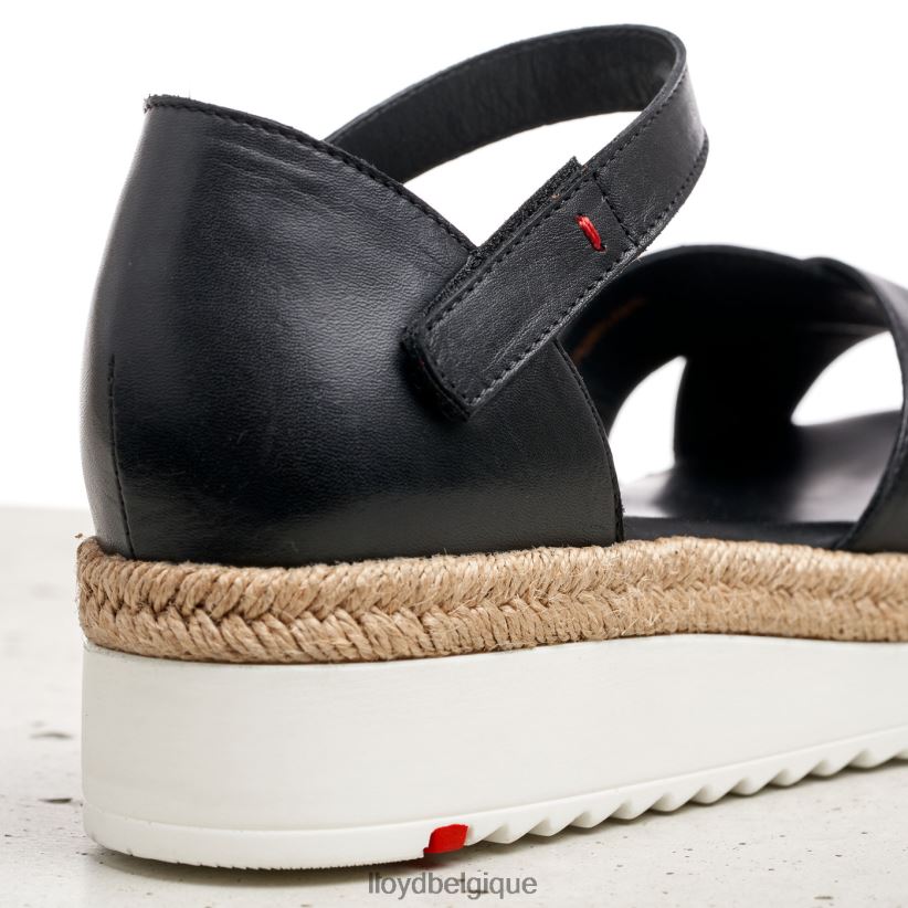 LLOYD sandale compensée femmes noir 4Z6Z661242 chaussures