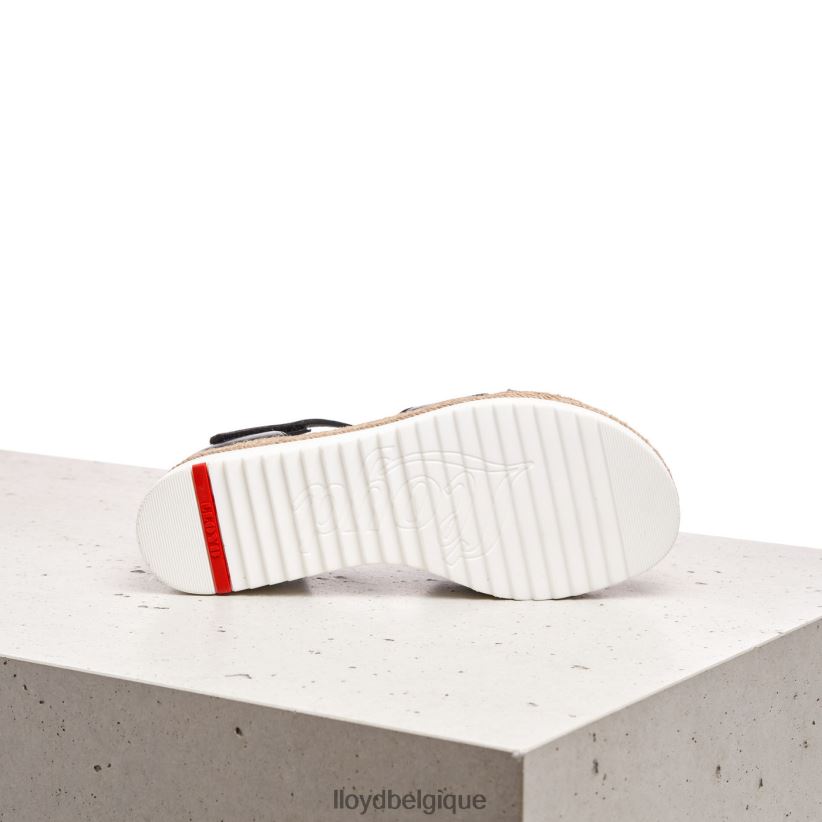 LLOYD sandale compensée femmes noir 4Z6Z661242 chaussures