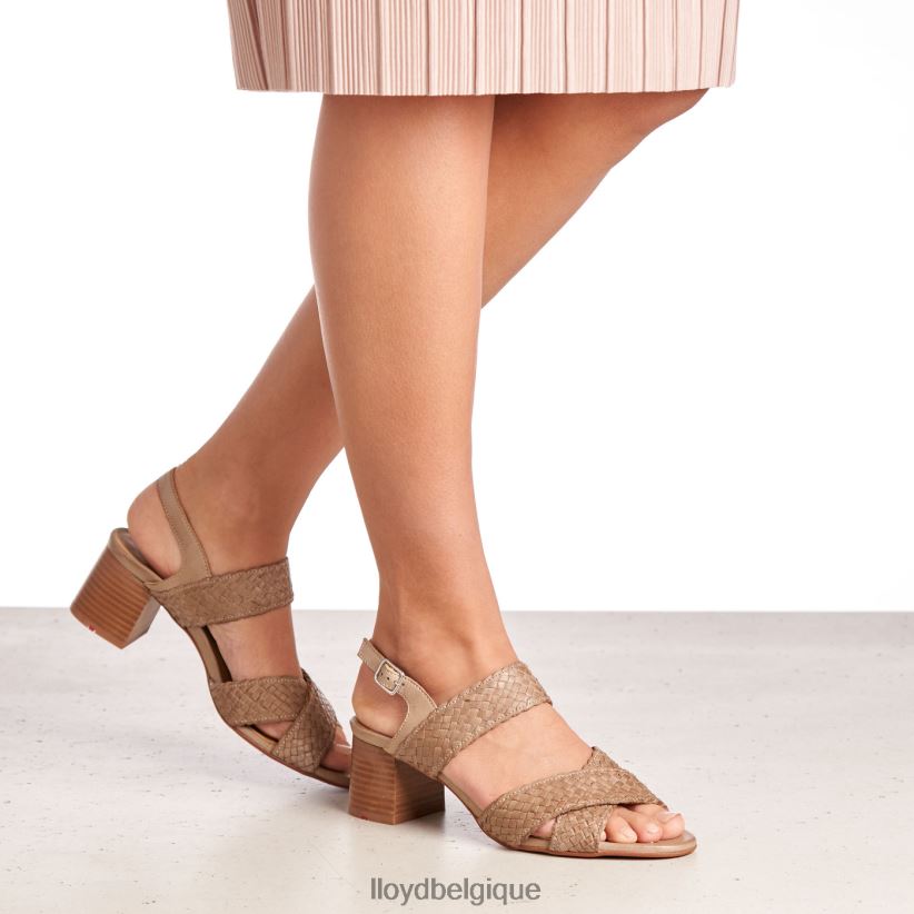 LLOYD sandale en cuir femmes beige 4Z6Z661217 chaussures