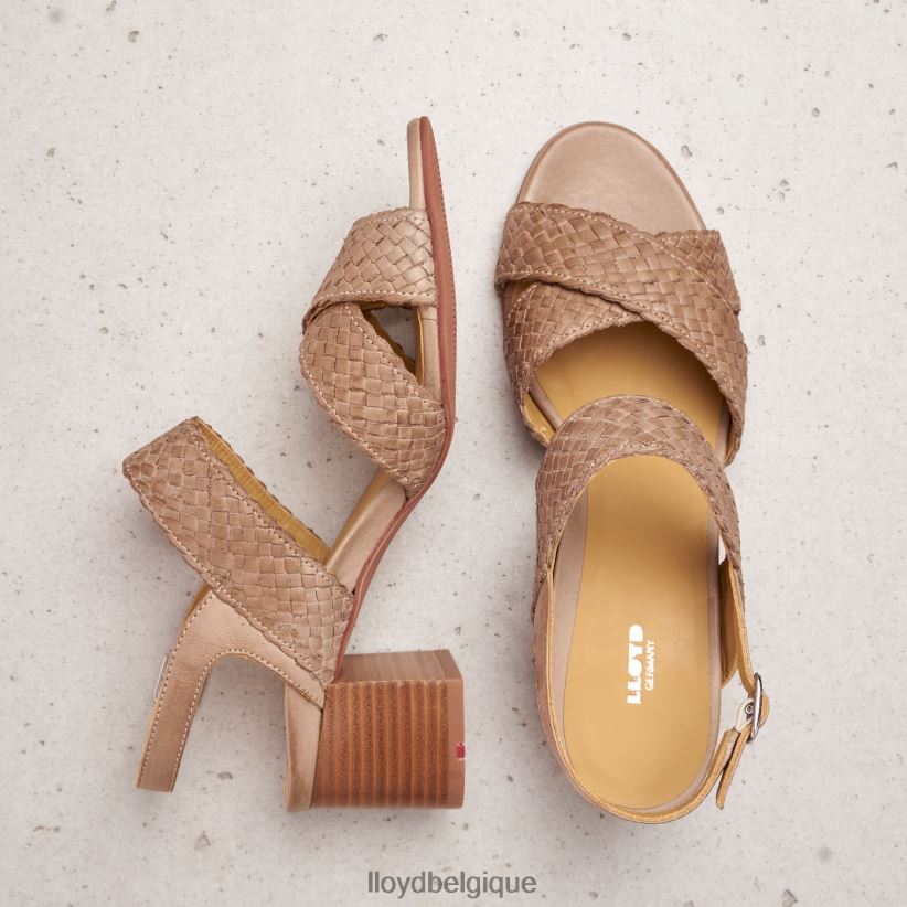 LLOYD sandale en cuir femmes beige 4Z6Z661217 chaussures