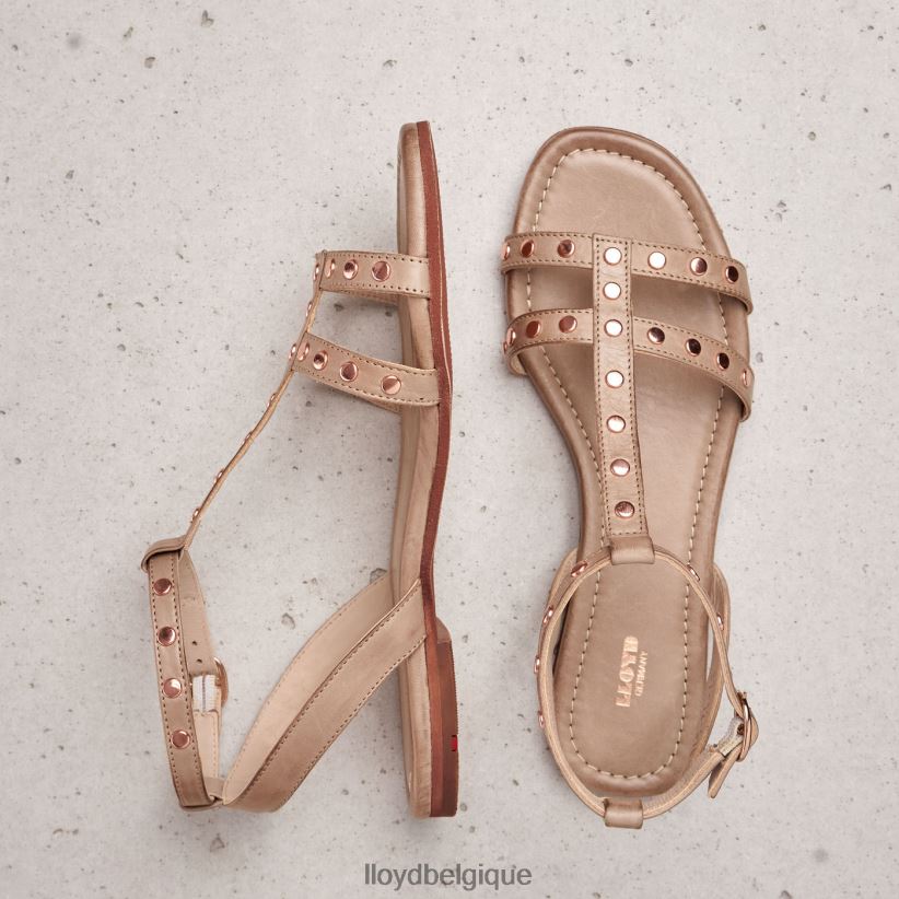LLOYD sandale en cuir femmes beige 4Z6Z661238 chaussures