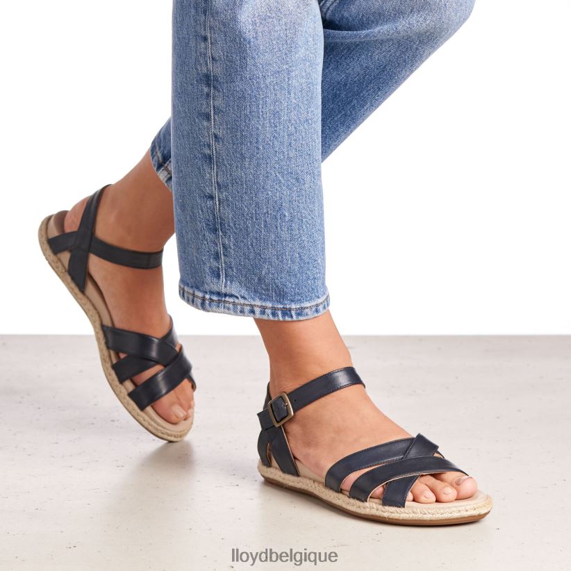 LLOYD sandale en cuir femmes bleu 4Z6Z661209 chaussures