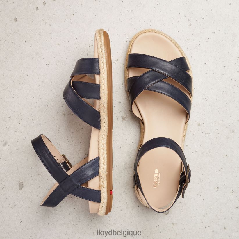 LLOYD sandale en cuir femmes bleu 4Z6Z661209 chaussures