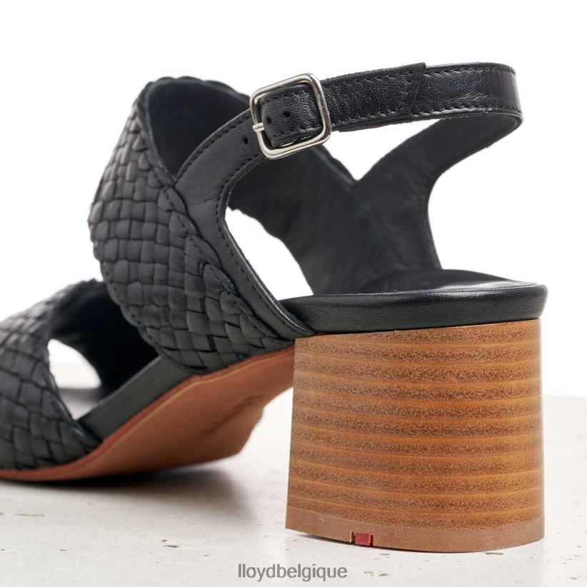 LLOYD sandale en cuir femmes noir 4Z6Z661201 chaussures