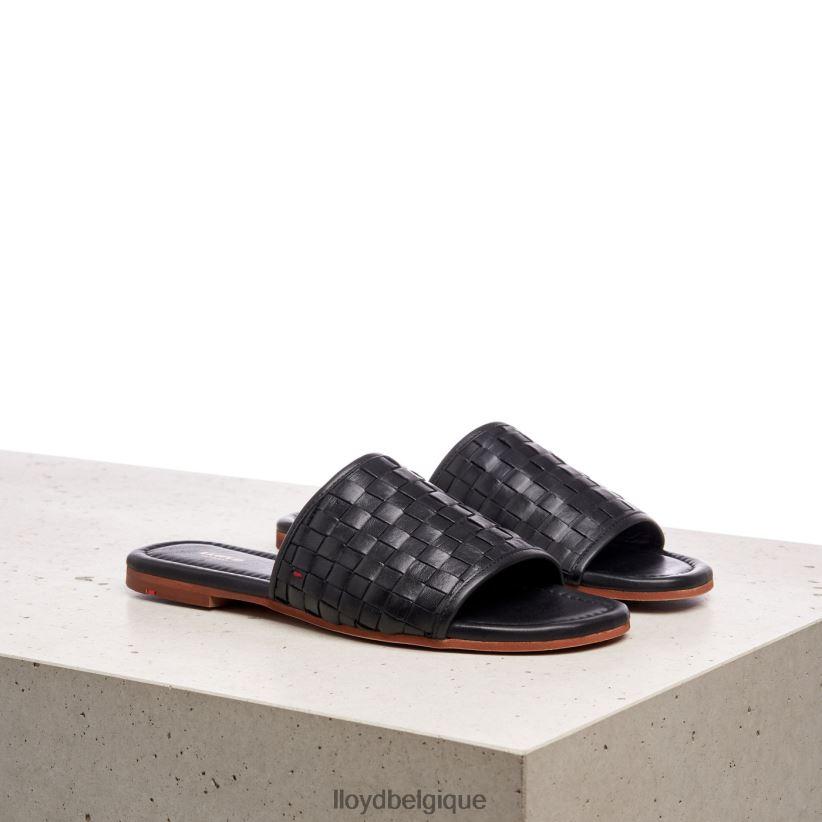 LLOYD sandale en cuir femmes noir 4Z6Z661230 chaussures