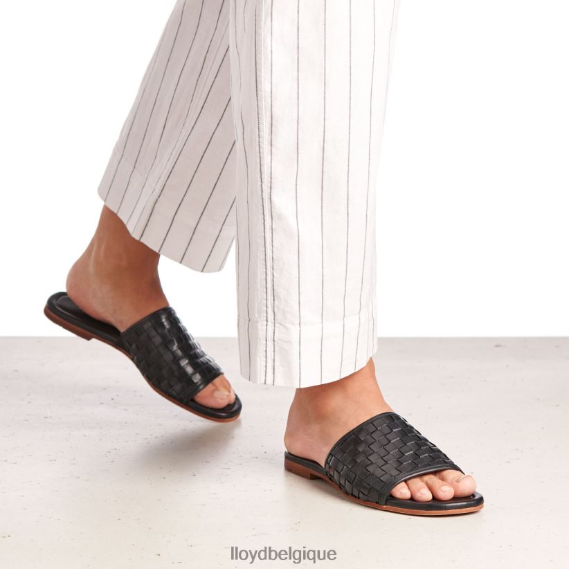 LLOYD sandale en cuir femmes noir 4Z6Z661230 chaussures