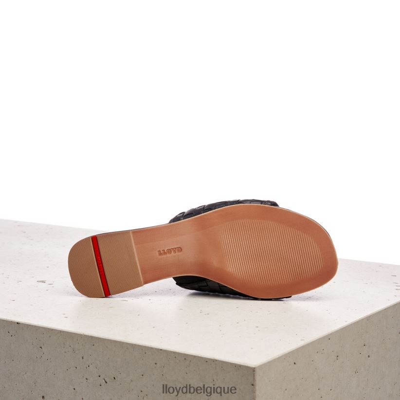 LLOYD sandale en cuir femmes noir 4Z6Z661230 chaussures