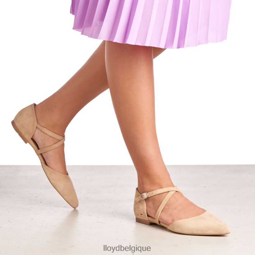 LLOYD sandale à surface en daim femmes beige 4Z6Z661165 chaussures