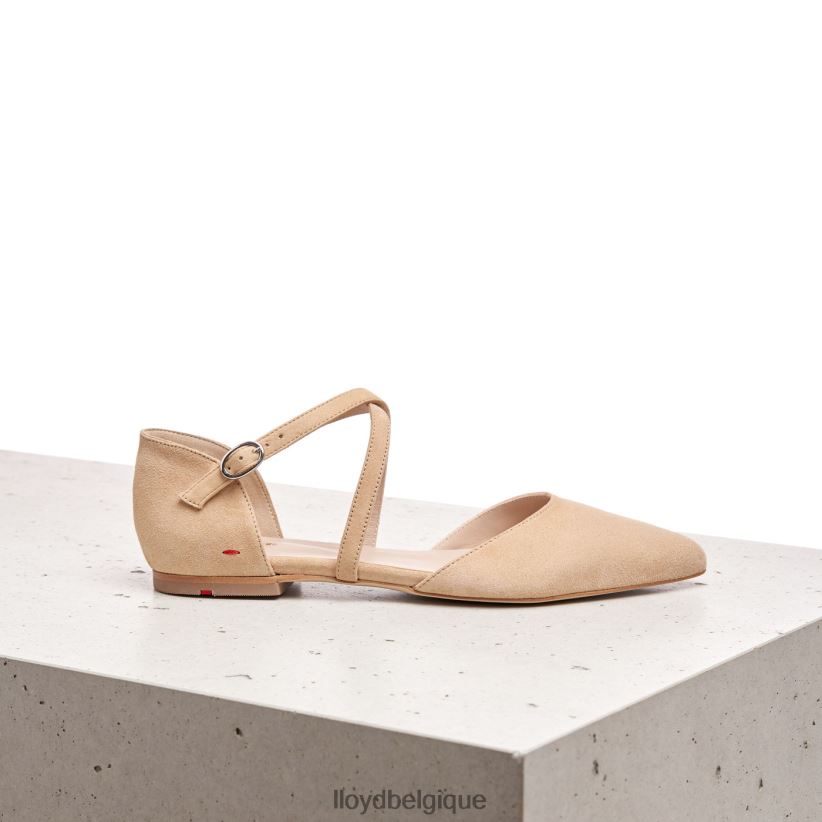 LLOYD sandale à surface en daim femmes beige 4Z6Z661165 chaussures