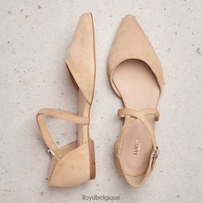 LLOYD sandale à surface en daim femmes beige 4Z6Z661165 chaussures