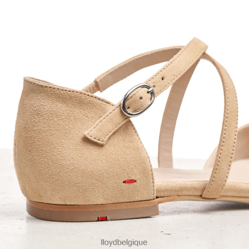 LLOYD sandale à surface en daim femmes beige 4Z6Z661165 chaussures