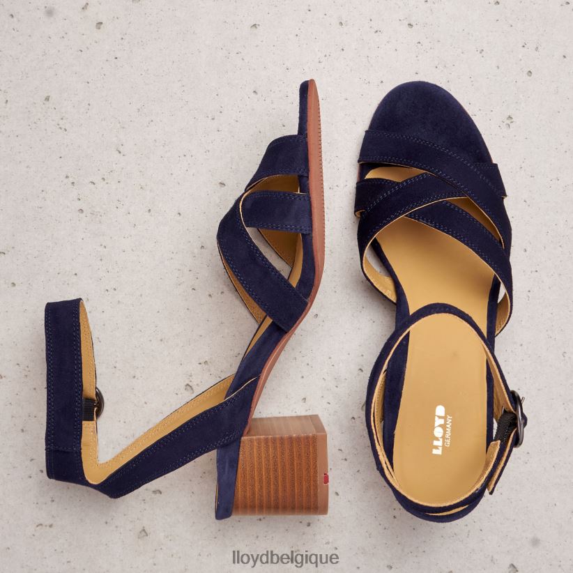 LLOYD sandale à surface en daim femmes bleu 4Z6Z661159 chaussures