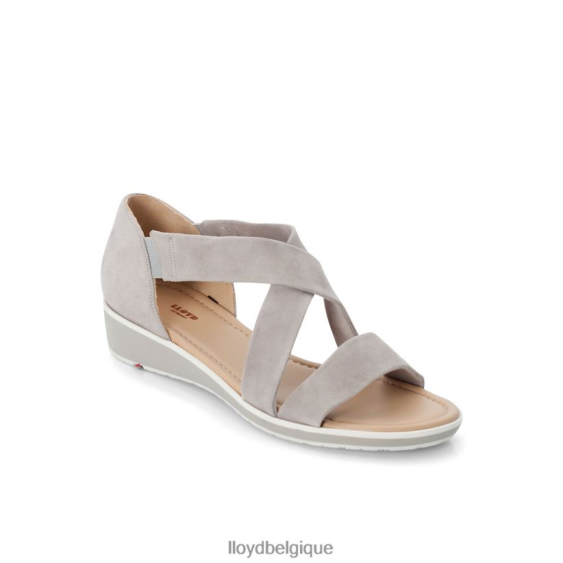LLOYD sandale à surface en daim femmes gris 4Z6Z661247 chaussures