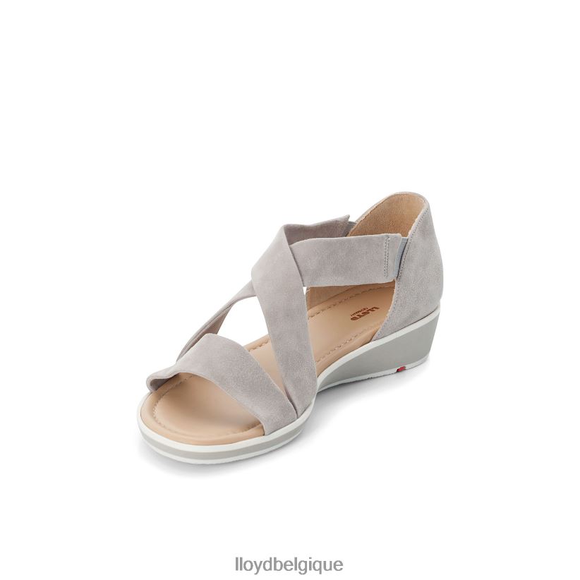 LLOYD sandale à surface en daim femmes gris 4Z6Z661247 chaussures