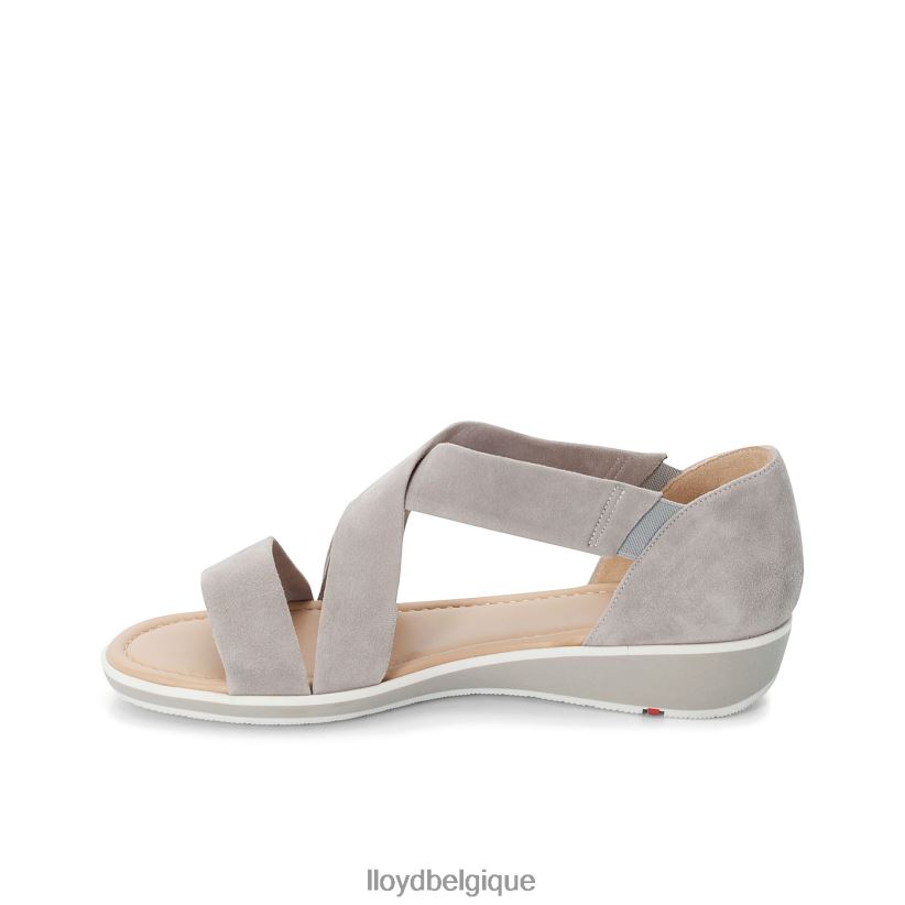 LLOYD sandale à surface en daim femmes gris 4Z6Z661247 chaussures