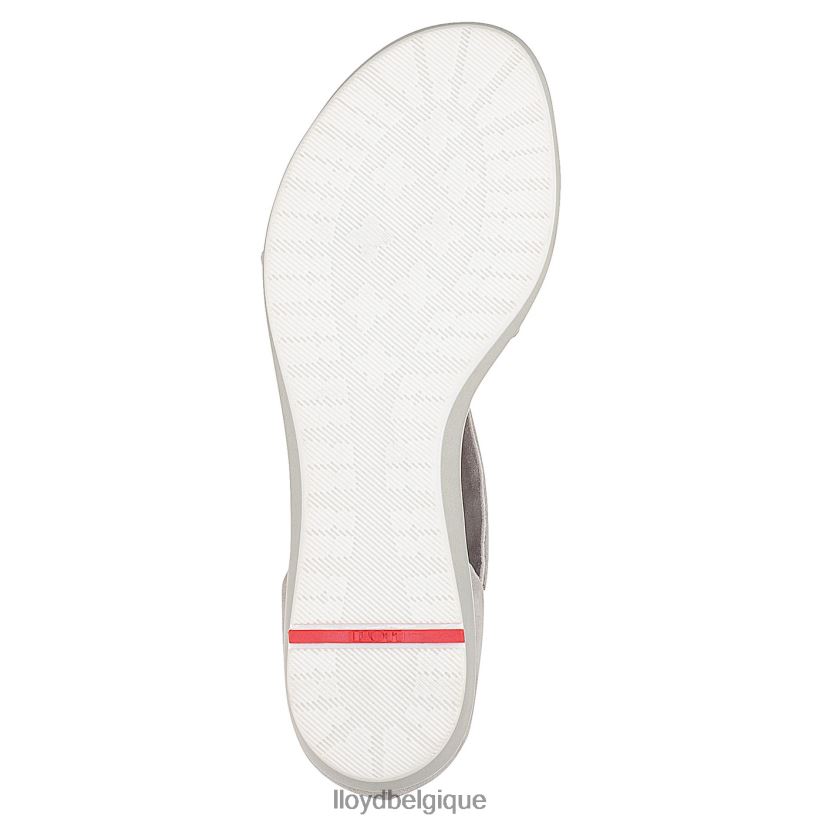 LLOYD sandale à surface en daim femmes gris 4Z6Z661247 chaussures