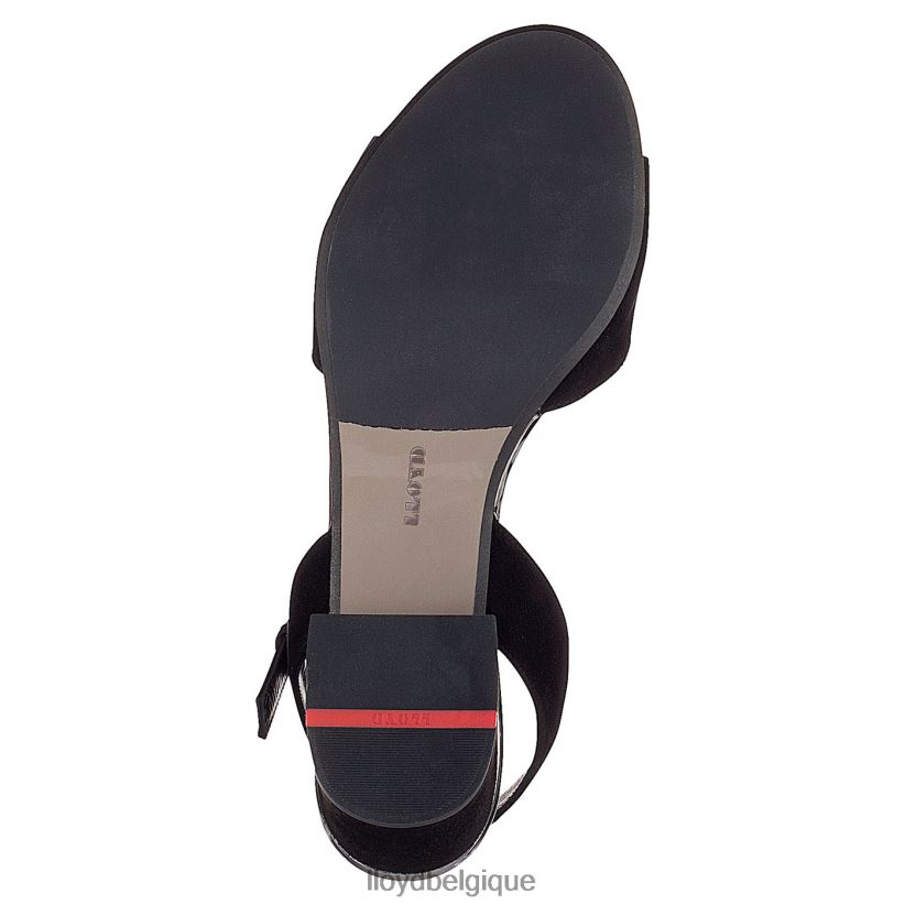 LLOYD sandale à surface en daim femmes noir 4Z6Z661173 chaussures