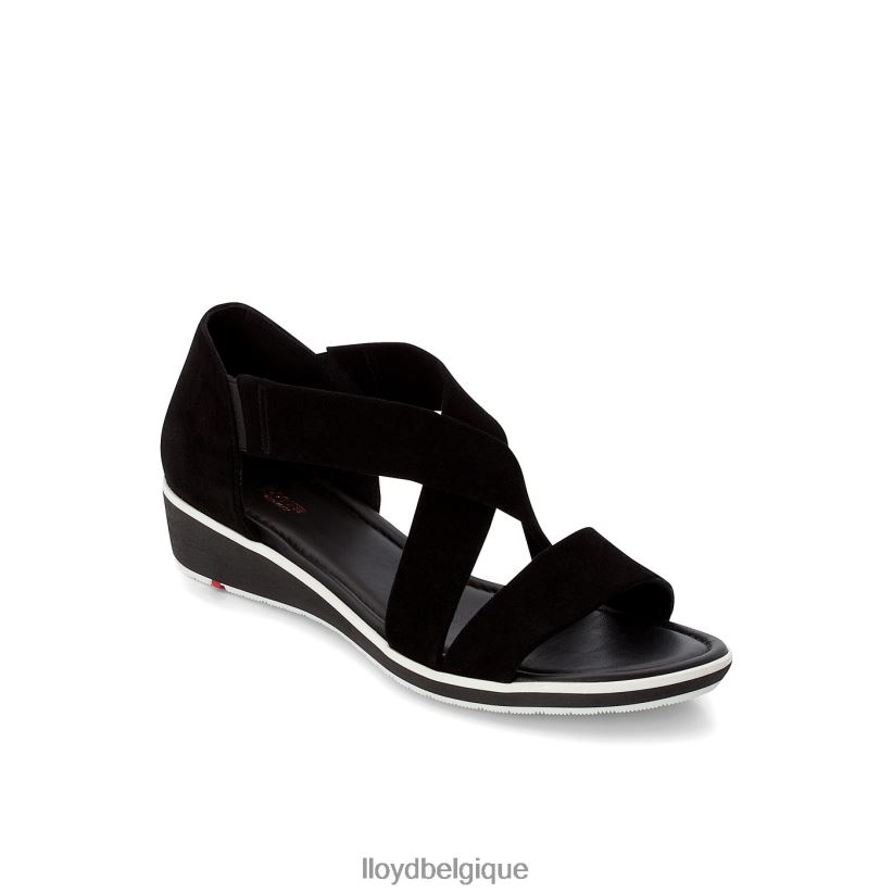 LLOYD sandale à surface en daim femmes noir 4Z6Z661248 chaussures