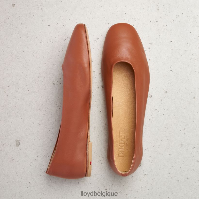 LLOYD ballerine en cuir femmes brun 4Z6Z661256 chaussures