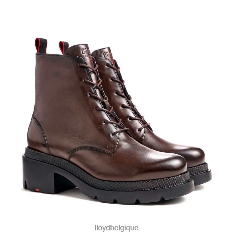 LLOYD bottine en cuir lisse à semelle légère femmes brun 4Z6Z66907 chaussures