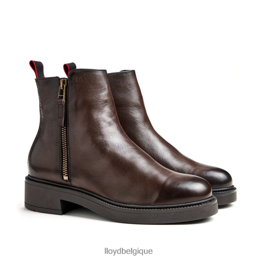 LLOYD bottine sportive en cuir lisse femmes brun 4Z6Z66896 chaussures