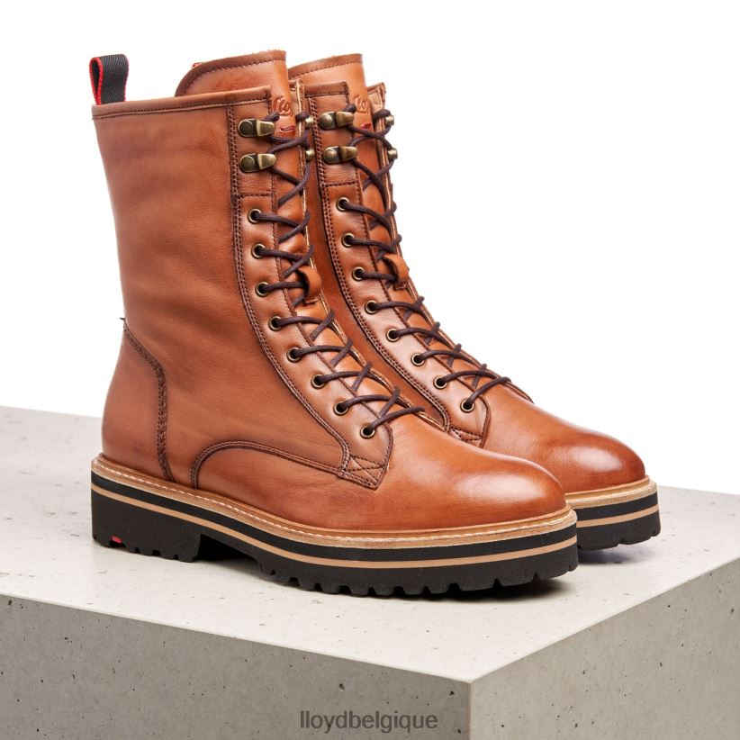 LLOYD bottines en cuir lisse femmes brun 4Z6Z66970 chaussures