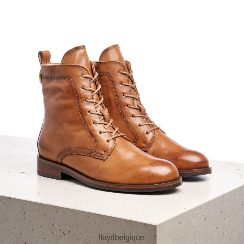 LLOYD bottines en cuir lisse femmes brun 4Z6Z66982 chaussures