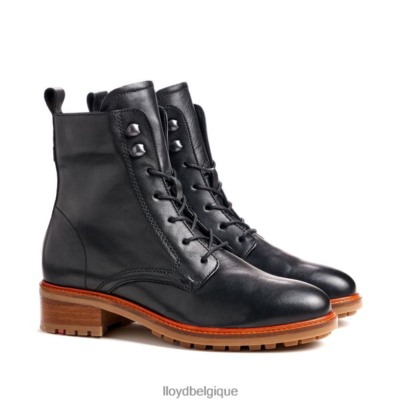 LLOYD bottines en cuir lisse femmes noir 4Z6Z66940 chaussures