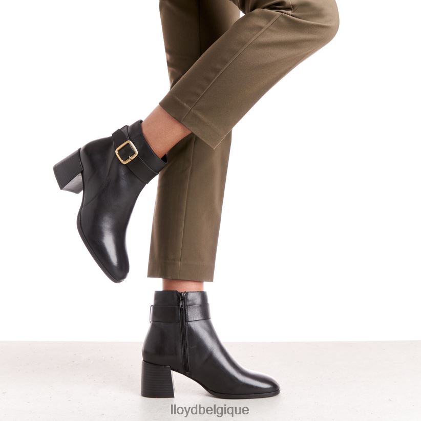 LLOYD bottines en cuir lisse femmes noir 4Z6Z66978 chaussures
