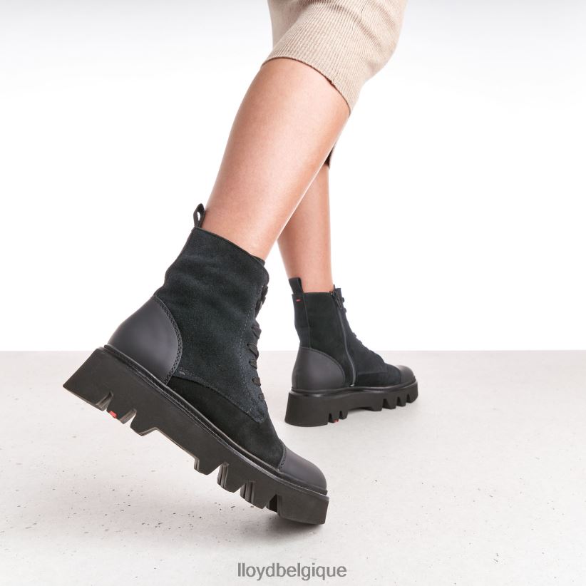 LLOYD bottines en cuir à semelle légère femmes noir 4Z6Z66947 chaussures