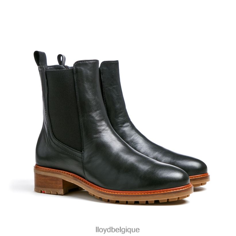 LLOYD bottines à enfiler en cuir lisse femmes noir 4Z6Z66923 chaussures