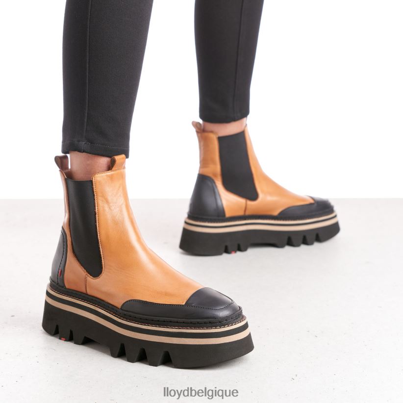 LLOYD bottines à enfiler à semelle en caoutchouc femmes brun 4Z6Z66943 chaussures