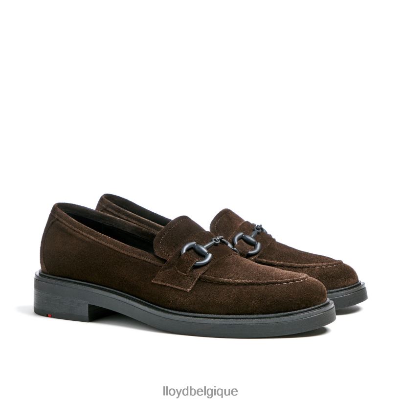 LLOYD pantoufle en cuir à enfiler femmes brun 4Z6Z661110 chaussures
