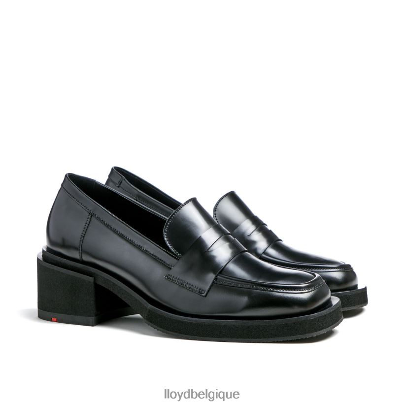 LLOYD pantoufle en cuir à enfiler femmes noir 4Z6Z661113 chaussures