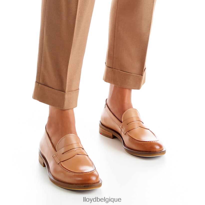 LLOYD pantoufle en cuir femmes brun 4Z6Z661077 chaussures