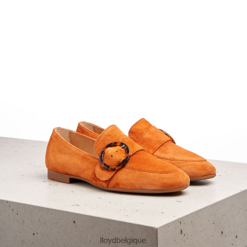 LLOYD pantoufles en cuir à enfiler femmes rouge 4Z6Z661140 chaussures