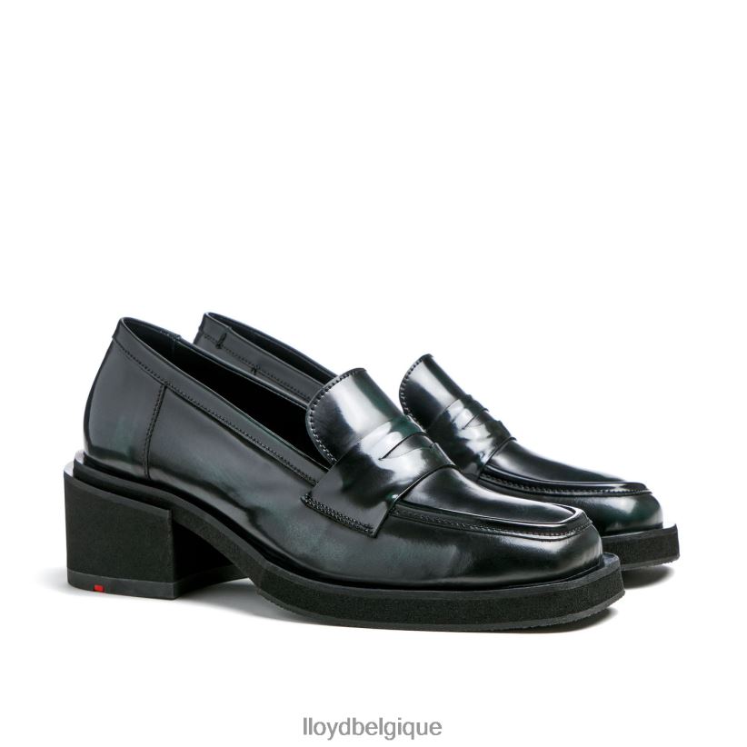 LLOYD pantoufles en cuir à enfiler femmes vert 4Z6Z661114 chaussures