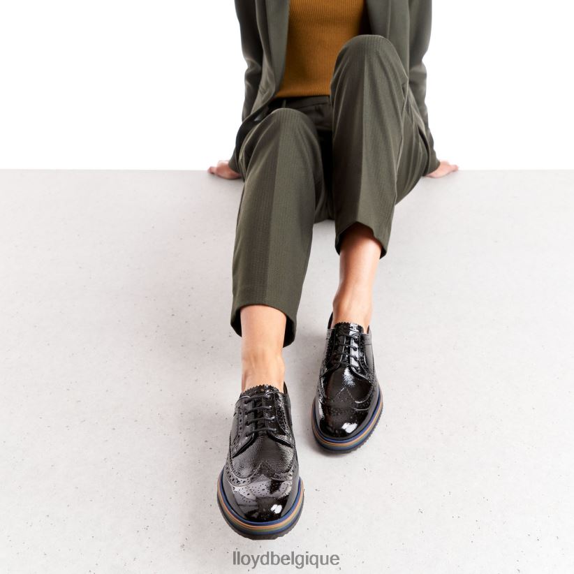 LLOYD demi-chaussures à lacets femmes noir 4Z6Z661043 chaussures