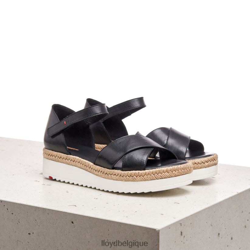 LLOYD sandale compensée femmes noir 4Z6Z661242 chaussures