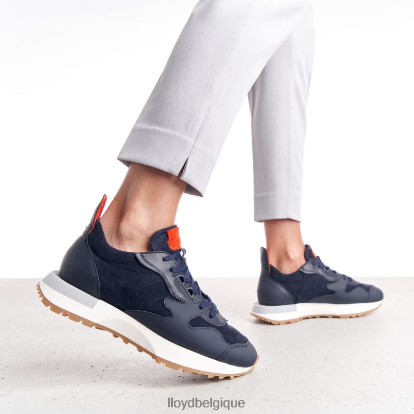 LLOYD baskets en cuir de mouton femmes bleu 4Z6Z66791 chaussures