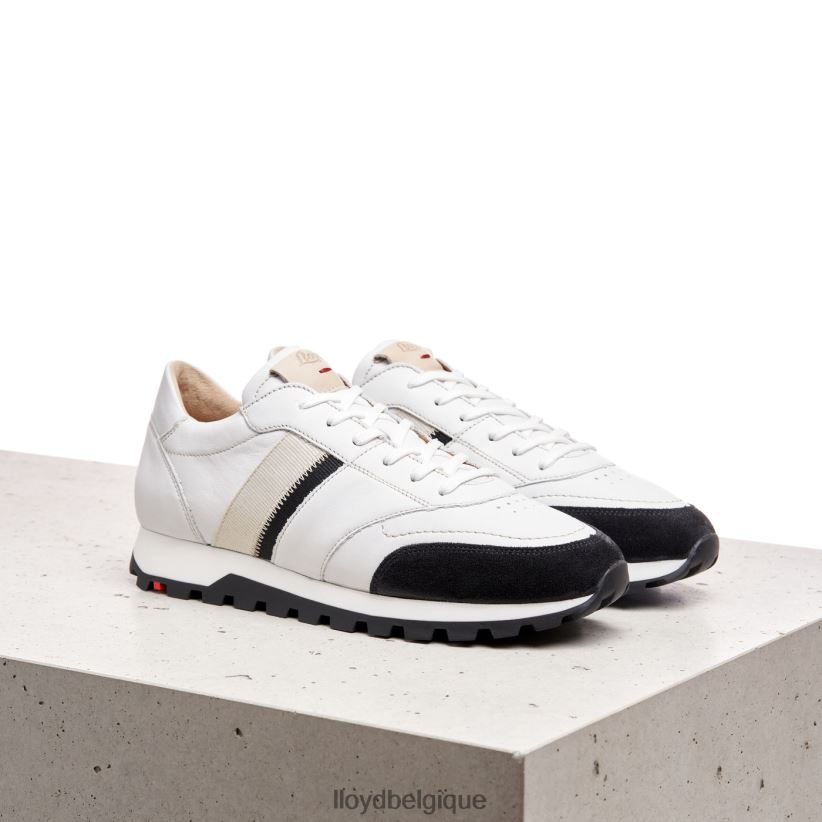 LLOYD baskets en cuir lisse femmes blanc 4Z6Z66828 chaussures