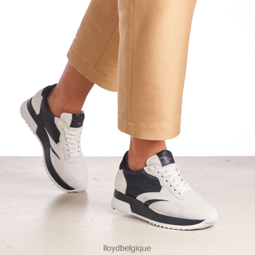 LLOYD baskets en cuir lisse femmes blanc 4Z6Z66870 chaussures